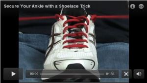 Capture runners world shoe lacing video